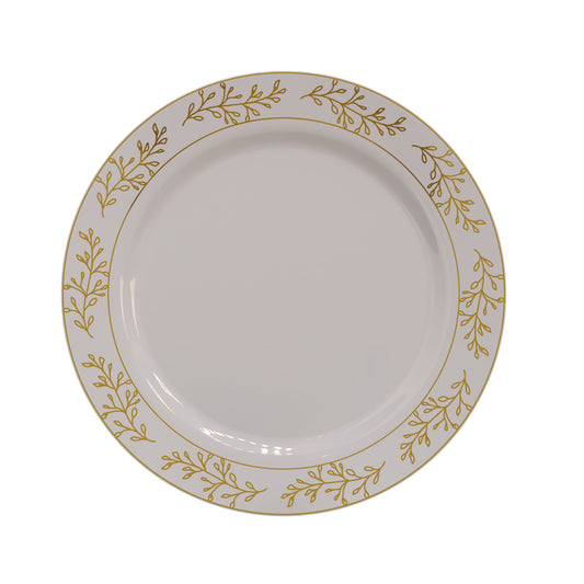 10.25 In. Gold Leaf Premium Plates - 10 ct.