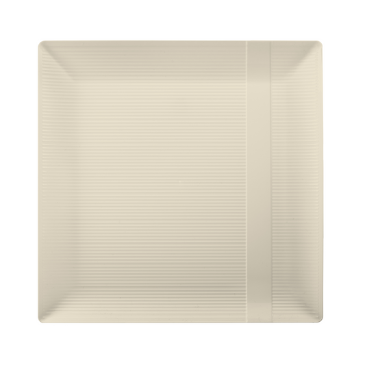 10.25 In. Ivory Zen Design Plates - 10 Ct.
