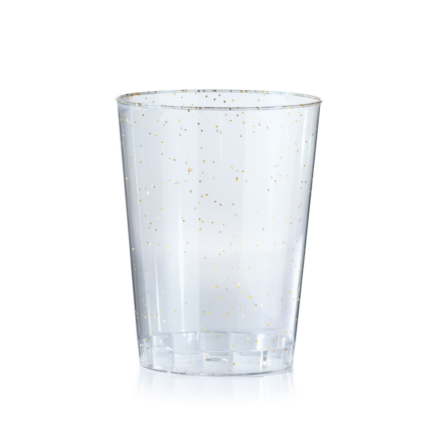 10 Oz. Gold Sparkle Plastic Tumblers - 20 Ct.