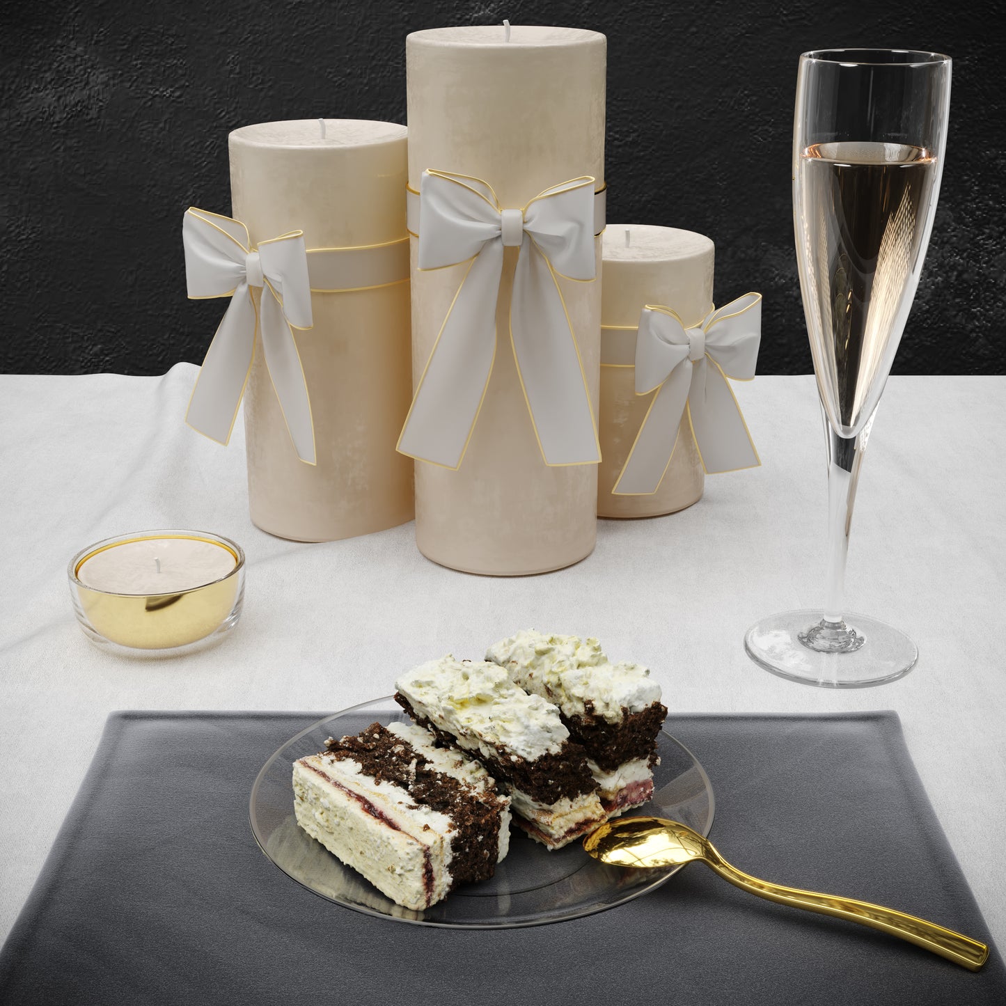 6" Trend Clear/Silver Plastic Plates - 10 Ct.
