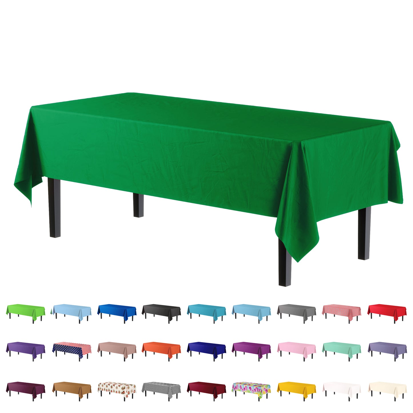 Case of 96 - *Premium Quality* 54" x 108" Rectangle - Emerald Green