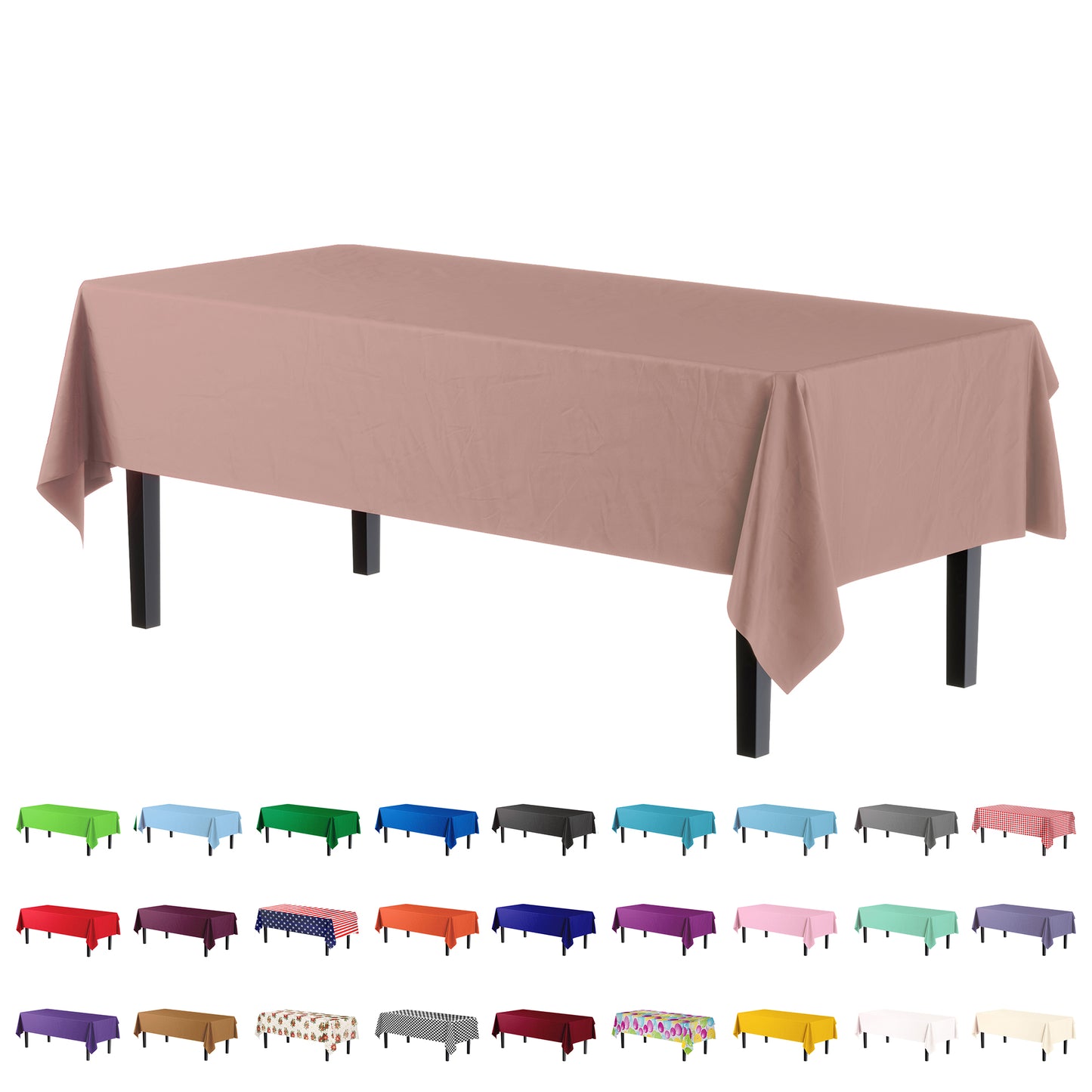 Case of 96 - *Premium Quality* 54" x 108" Rectangle - Peach