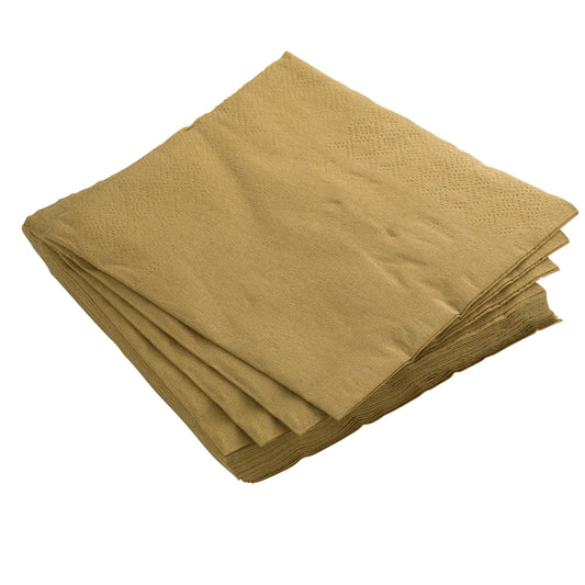 Gold Luncheon Napkins - 50 Ct.
