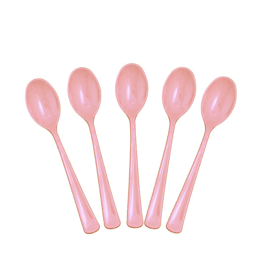 Case of 24 - Plastic Spoons 50 ct. - Pink