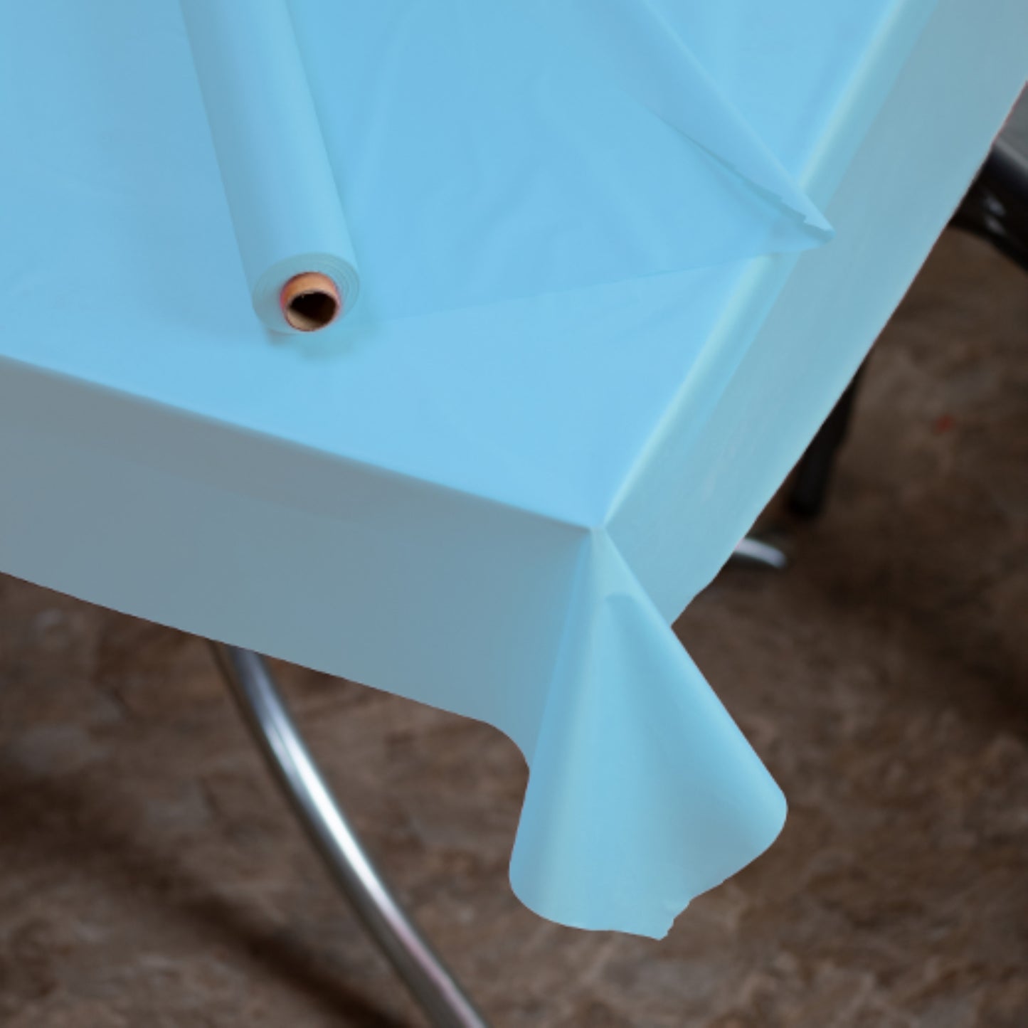 40 In. X 100 Ft. Sky Blue Table Roll