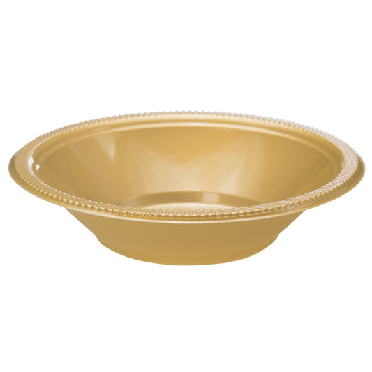 Case of 12 - 12 oz. Plastic Bowls 50 ct. - Gold