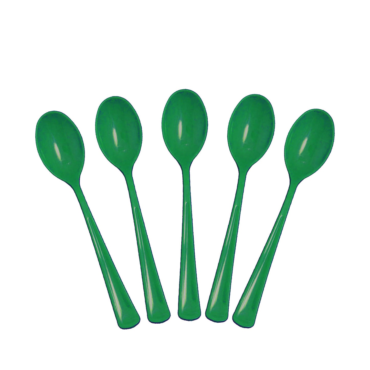 Heavy Duty Emerald Green Plastic Spoons - 50 Ct.