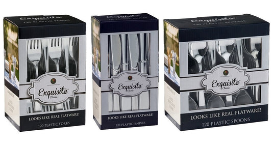 Case Of 6 - Exquisite Classic Silver Combo Pack - 360 ct.
