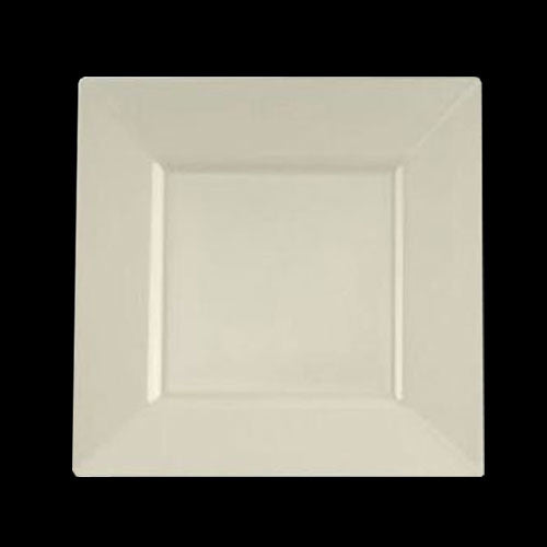 Case of 12 - 6.5" Ivory Square Plates - 10 ct.