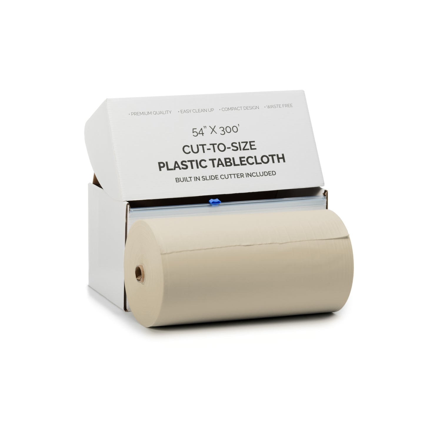54" X 300' Select A Size Table Cover - Ivory
