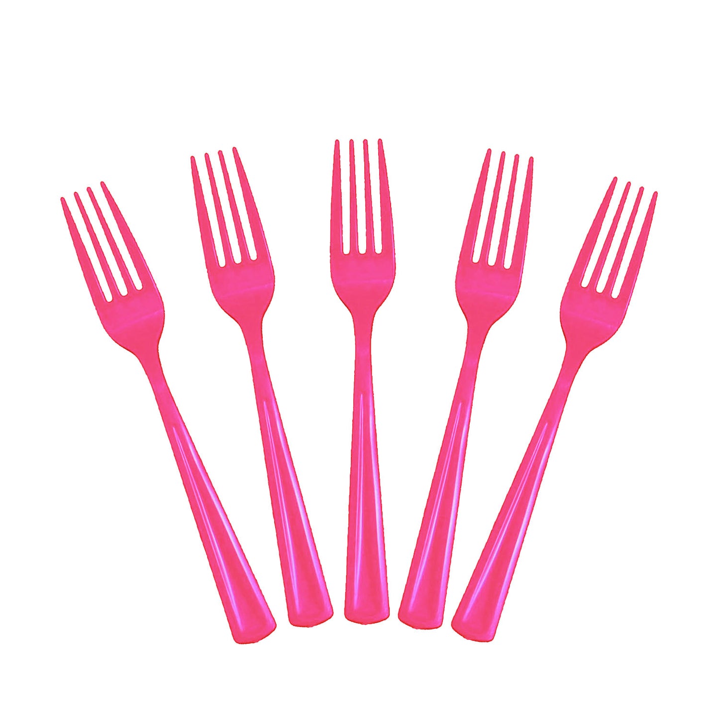 Heavy Duty Cerise Plastic Forks - 50 Ct.