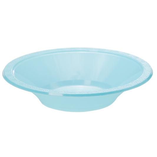 Case of 36 - 12 oz. Plastic Bowls 8 ct. - Light Blue