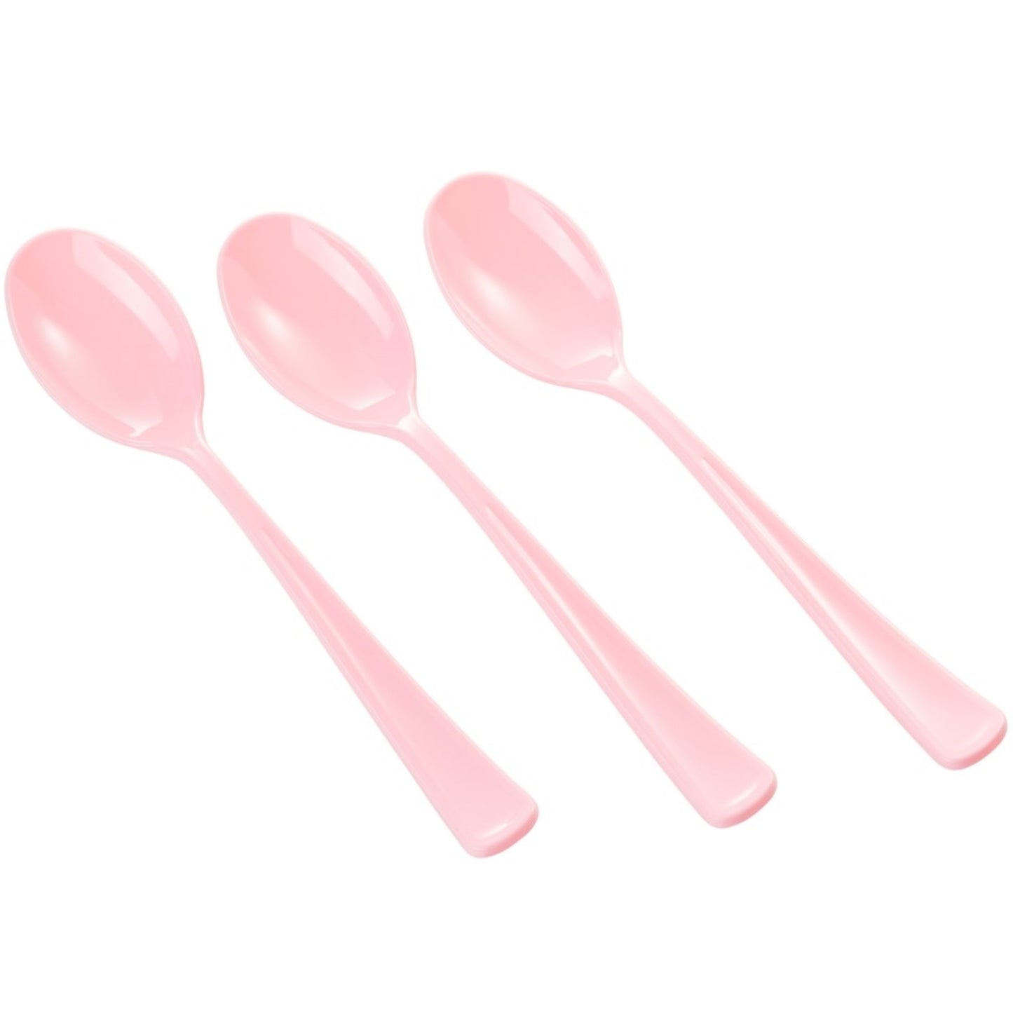 Heavy Duty Pink Plastic Spoons - 50 Ct.