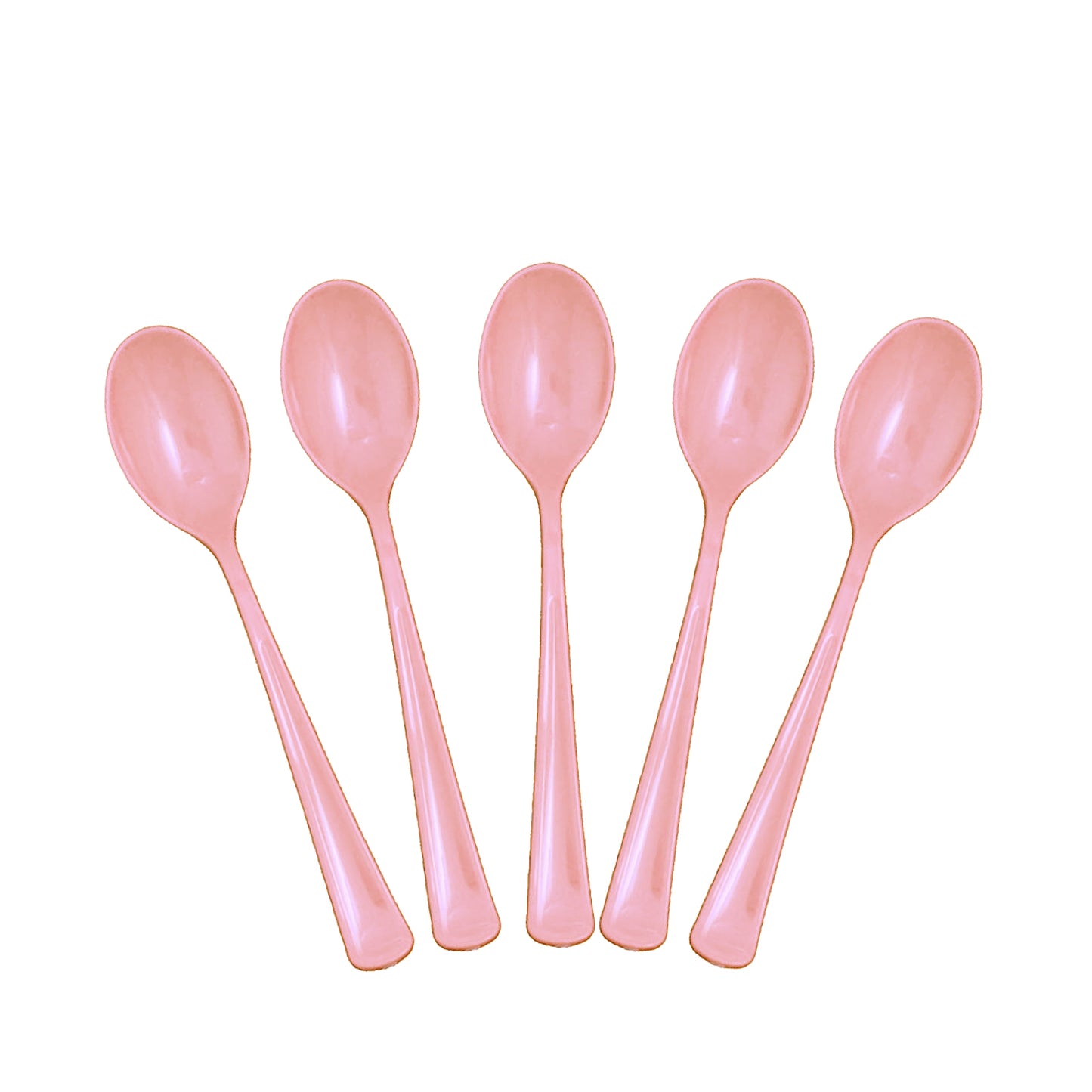 Heavy Duty Pink Plastic Spoons - 50 Ct.