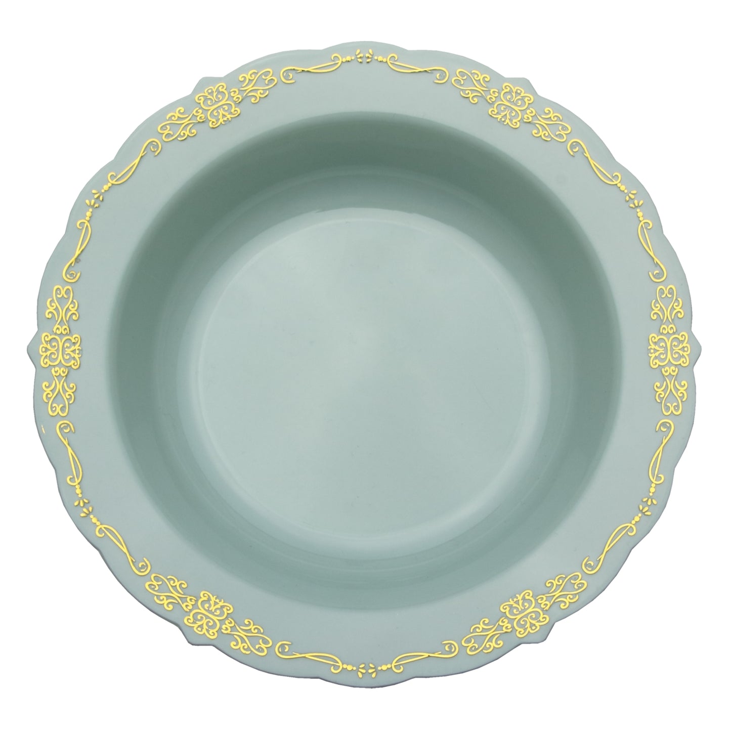 12 oz Robin Blue Victorian Design Bowls - 20 Ct.