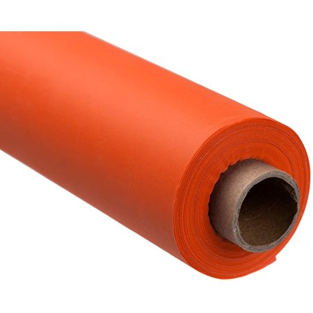 Exquisite Premium Quality Plastic Table Cover Banquet Roll, 40 in X 100 ft - Orange