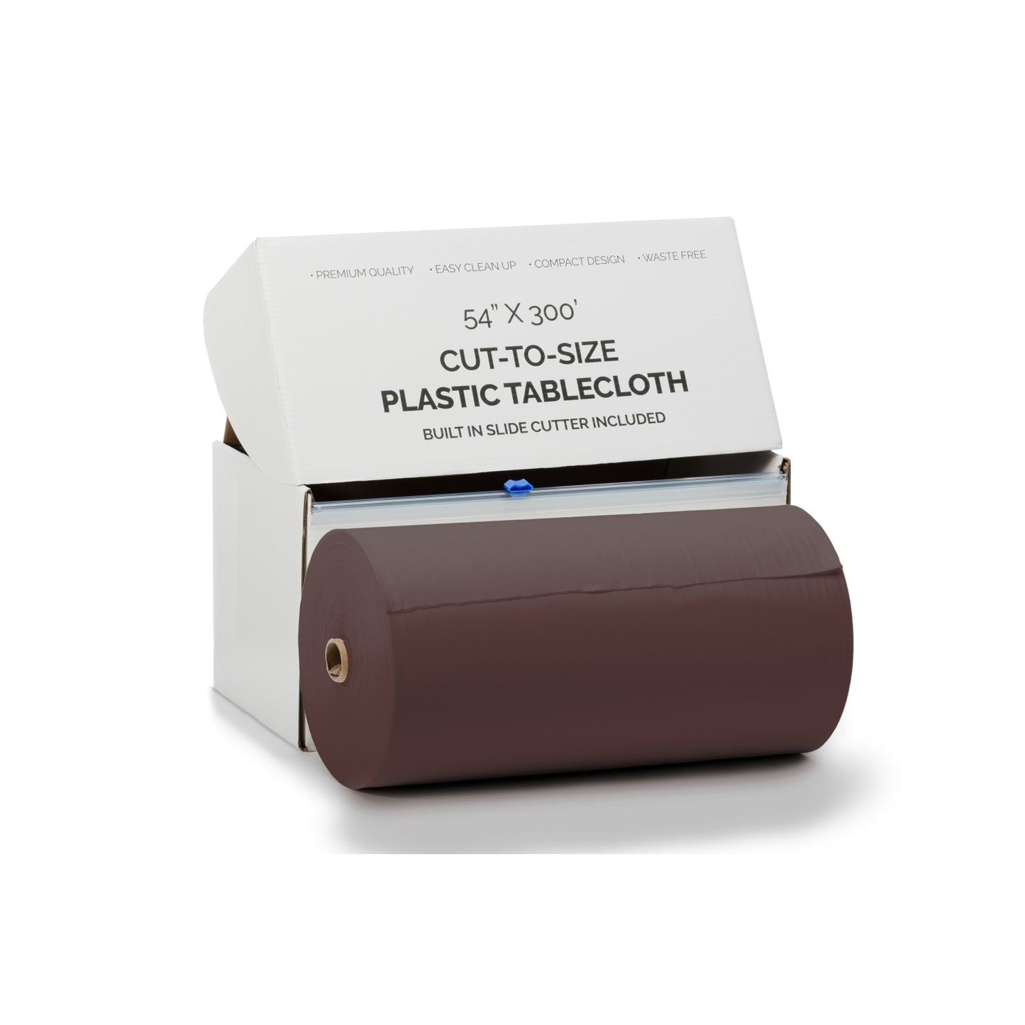 54" X 300' Select A Size Table Cover - Brown