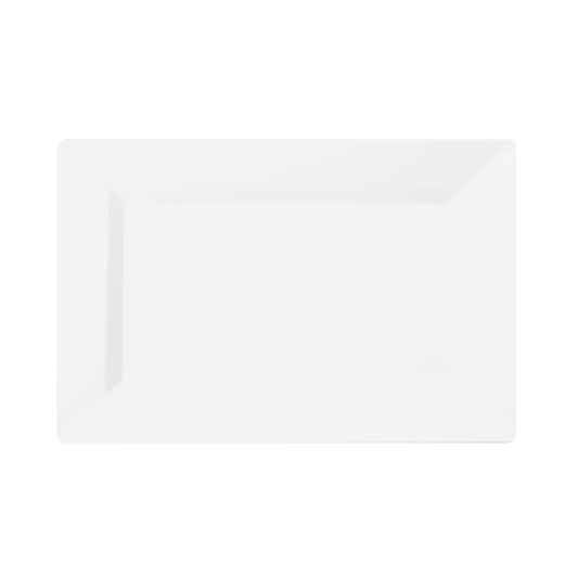 Case of 12 - 7.5" Clear Rectangular Plate - 10 ct.