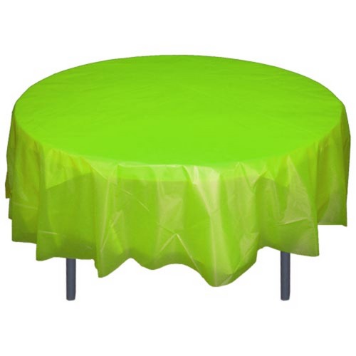 Round Lime Green Table Cover