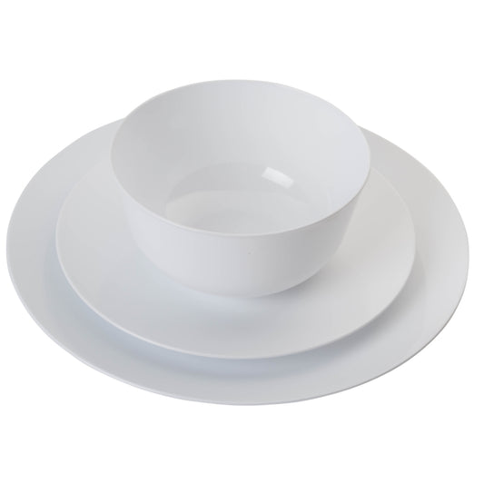Case of 12 - Trend White Plastic Bowls (10)