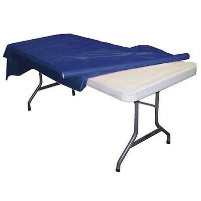 Exquisite Premium Quality Plastic Table Cover Banquet Roll, 40 in X 100 ft - Navy Blue