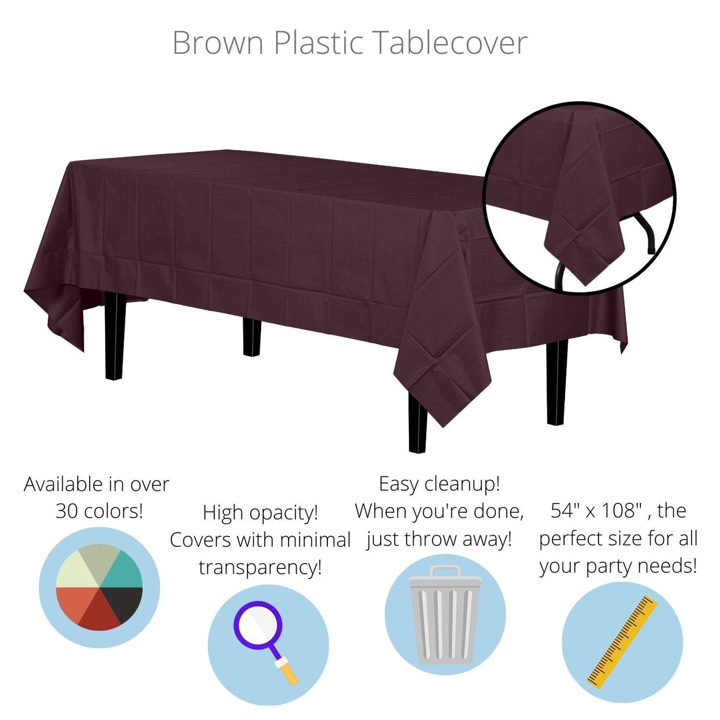 Brown Table Cover