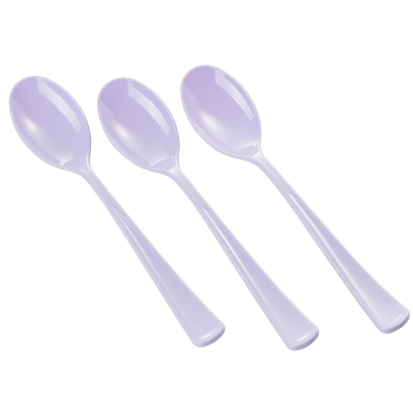 Heavy Duty Lavender Plastic Spoons - 50 ct.