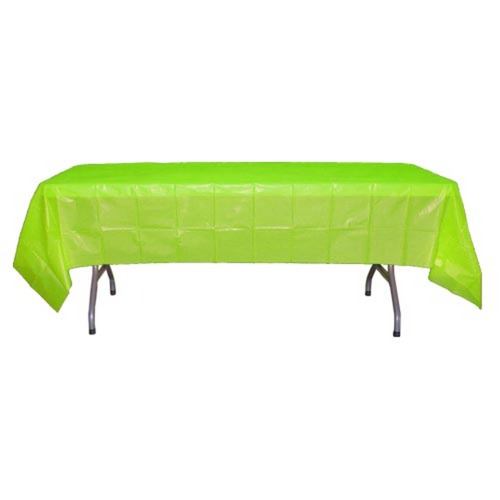 Lime Plastic Table Cover 54" X 108" Case Of 96