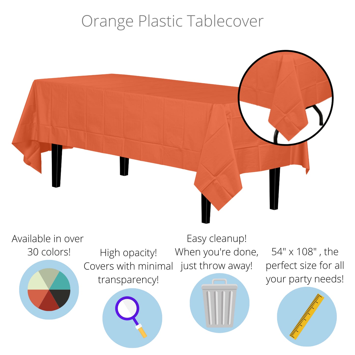 Orange Table Cover