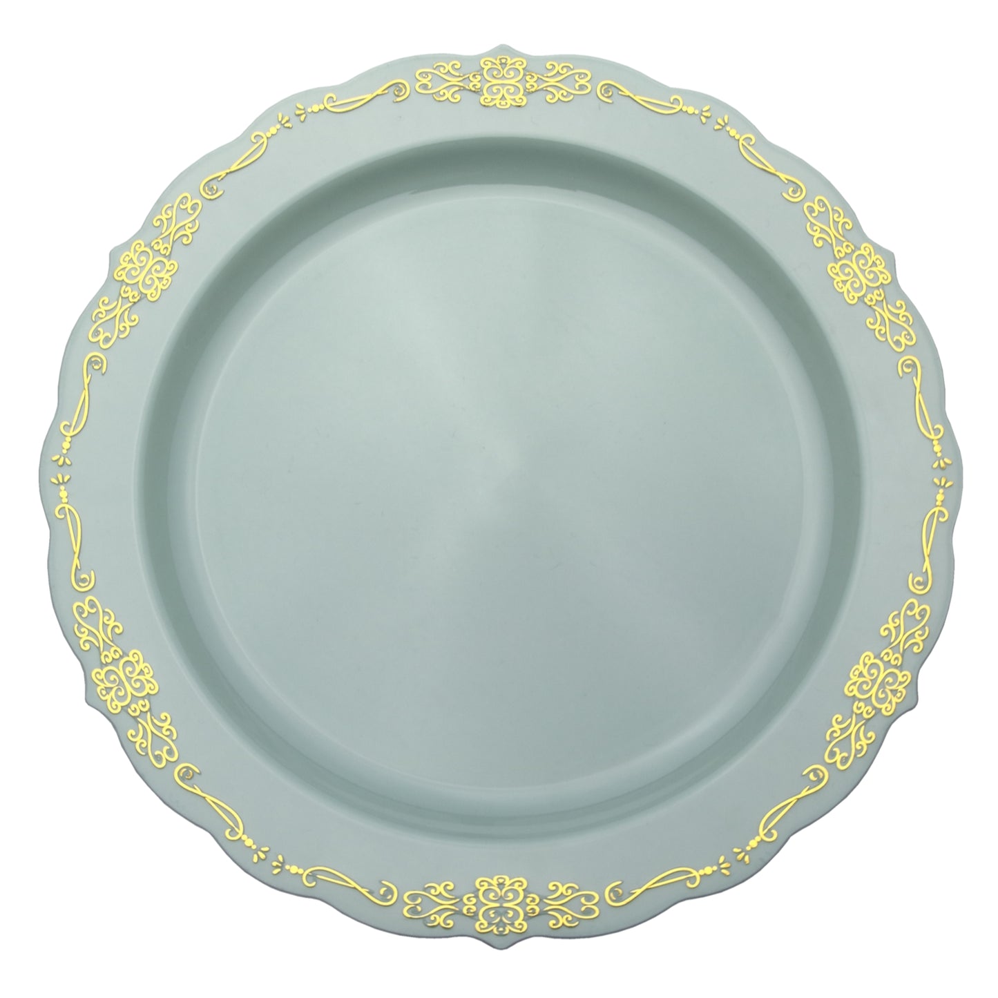 Case of 6 - 10.25"  Robin Blue Victorian Design Plates - 20 ct.