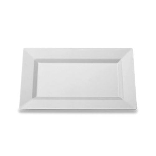 Case of 12 - 7.5" Clear Rectangular Plate - 10 ct.