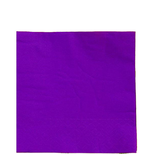 Purple Beverage Napkins - 50 Ct.