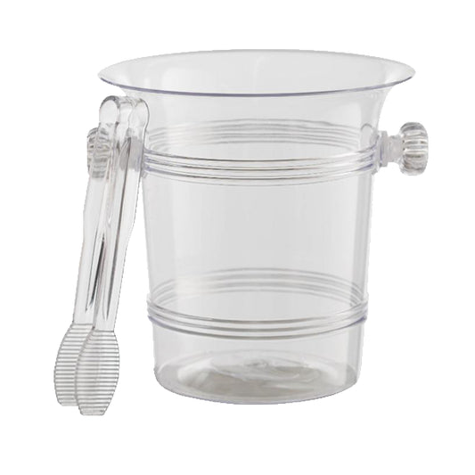 Clear Ice Bucket with Tong (Case)
