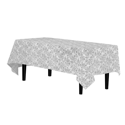 Silver Lace Table Cover