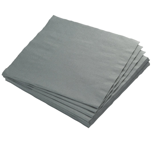 Silver Luncheon Napkins - 50 Ct.