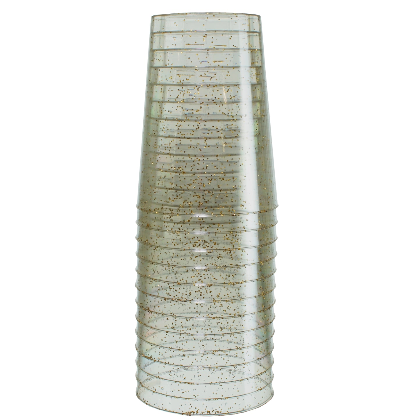 10 Oz. Gold Sparkle Plastic Tumblers - 20 Ct.