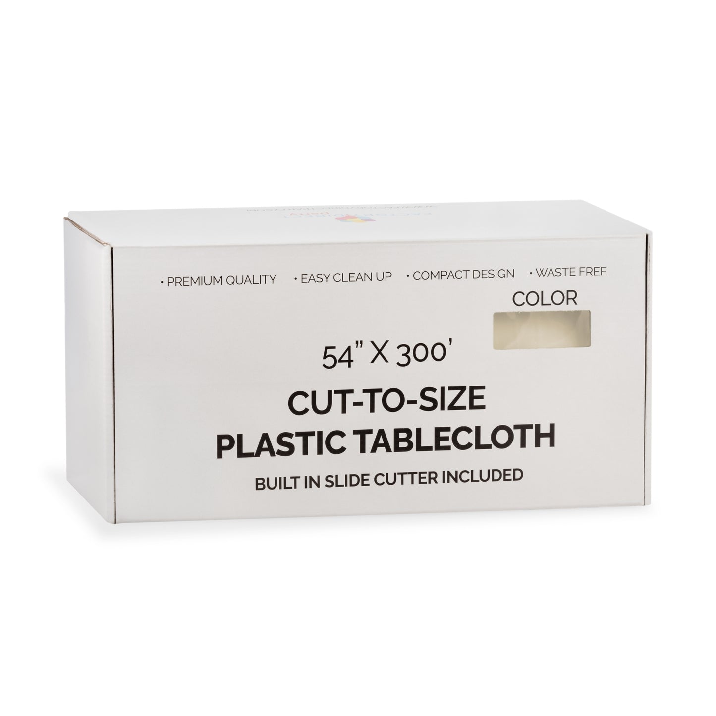 54" X 300' Select A Size Table Cover - Ivory