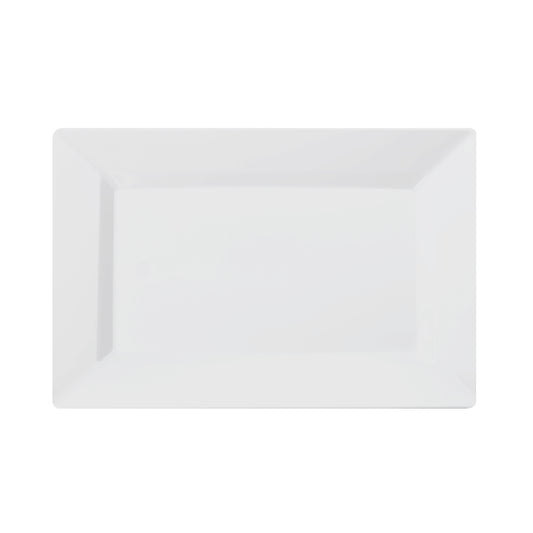 7.5 In. White Rectangular Plates - 10 Ct.