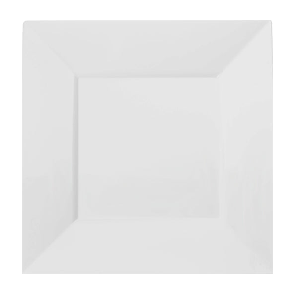 Case of 12 - 9.5" White Square Plates - 10 ct.