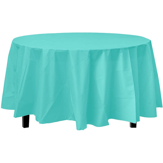 Case of 96 - *Premium Quality* 84" Round - Aqua