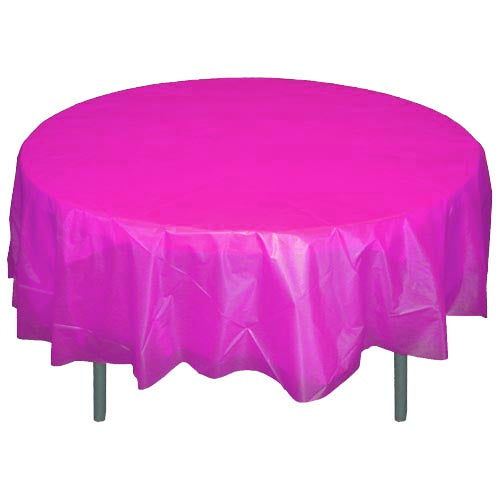 Round Magenta Table Cover