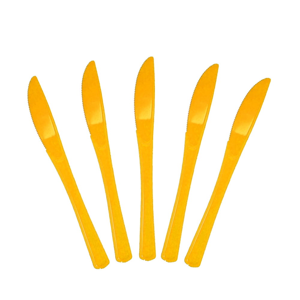 Heavy Duty Yellow Plastic Knives - 50 Ct.