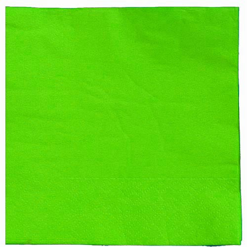 Lime Green Beverage Napkins - 50 Ct.