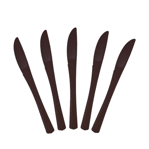 Heavy Duty Black Plastic Knives - 50 Ct.