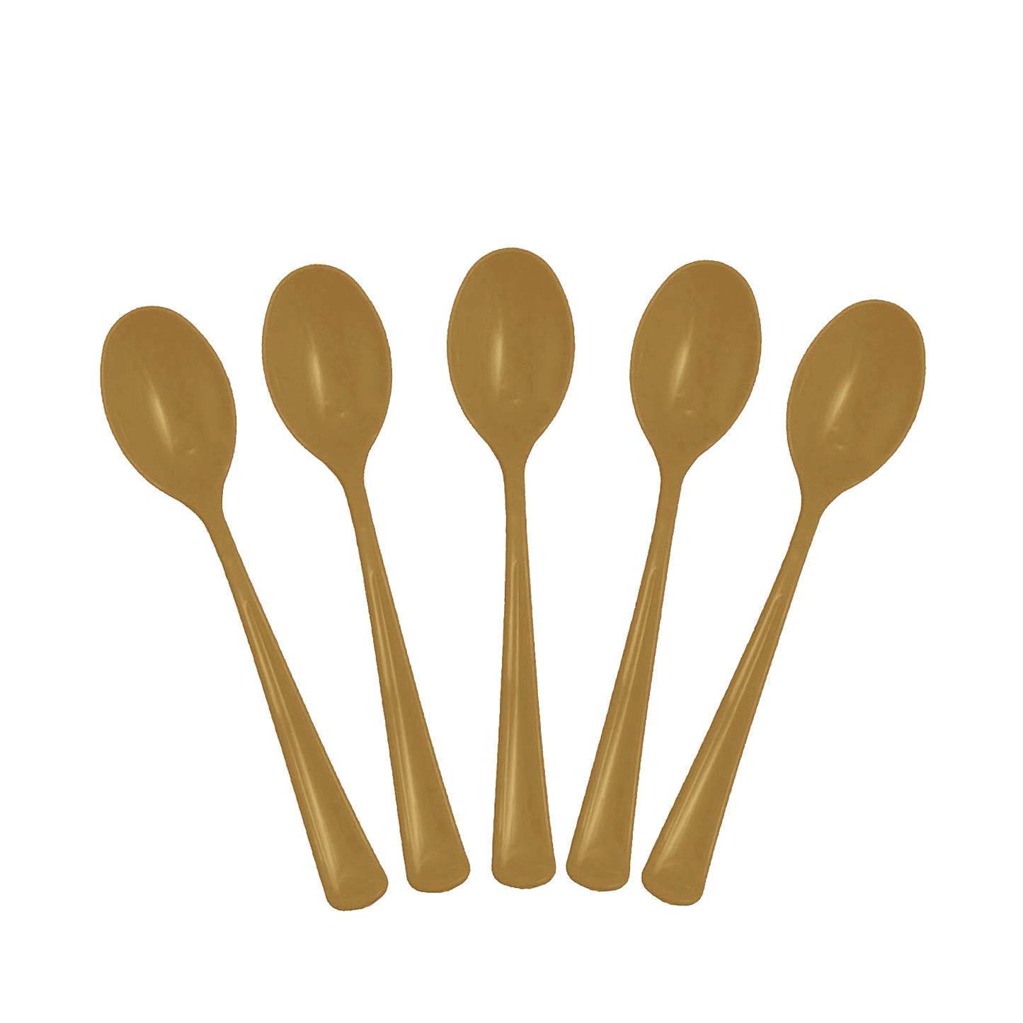 Heavy Duty Gold Plastic Spoons - 50 Ct.