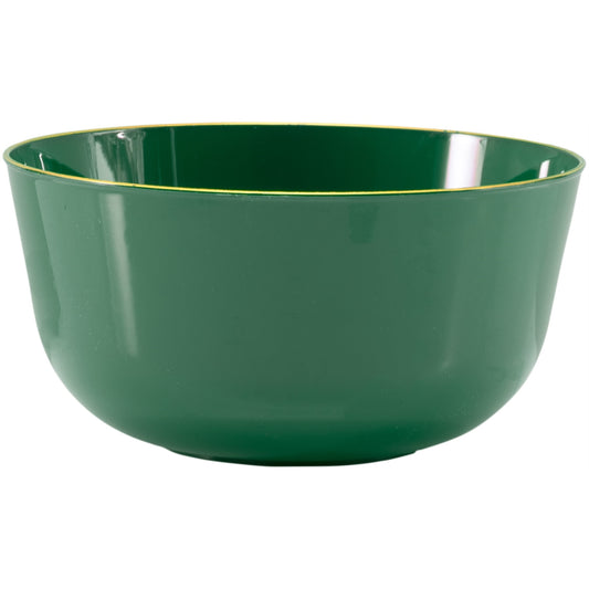 Classic Green Design Plastic Bowls - 10 Ct.