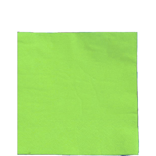 Lime Green Beverage Napkins - 50 Ct.