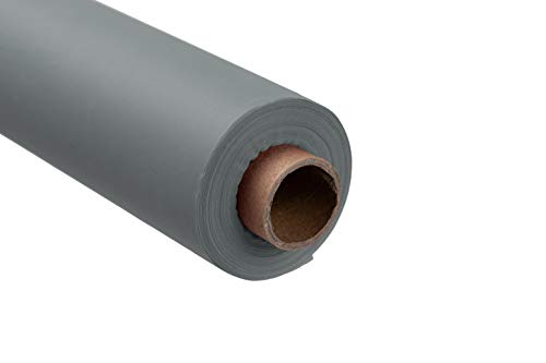 Premium Quality Plastic Table Cover Banquet Rolls 40" X 300' (Silver)