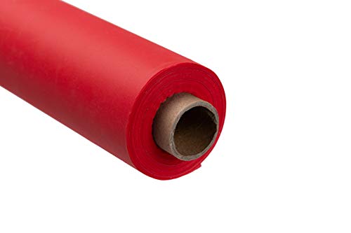 Premium Quality Plastic Table Cover Banquet Rolls 40" X 300' (Red)