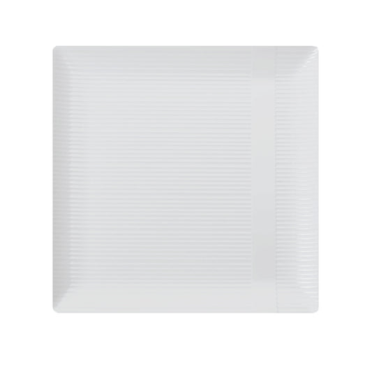 6.5 In. White Zen Design Plates - 10 Ct.